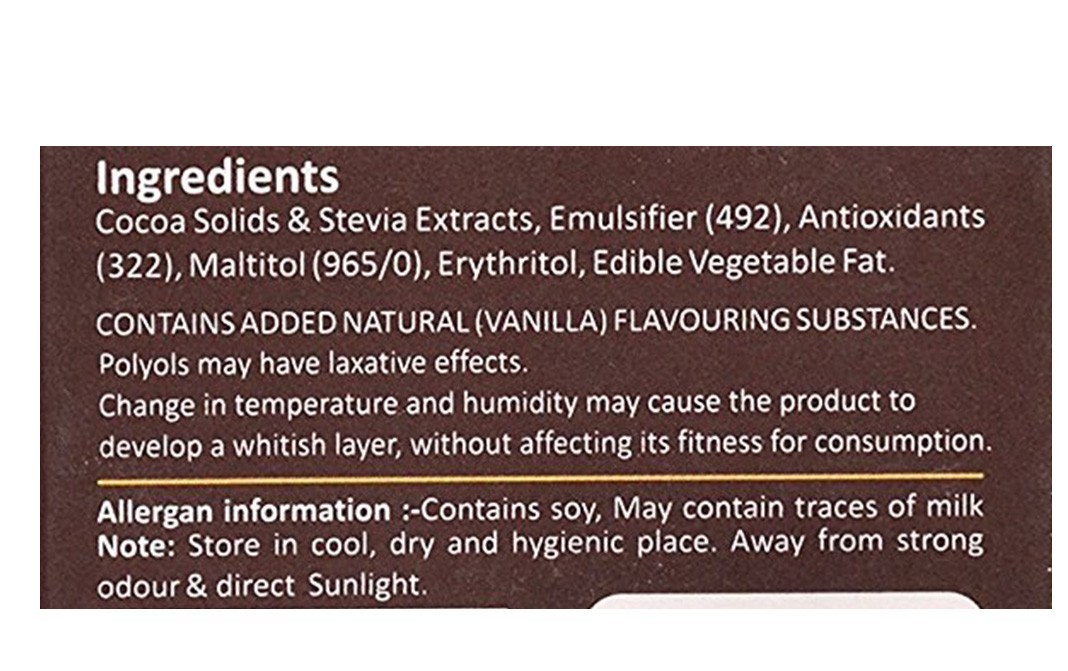 Zevic Stevia Chocolate Classic    Box  40 grams